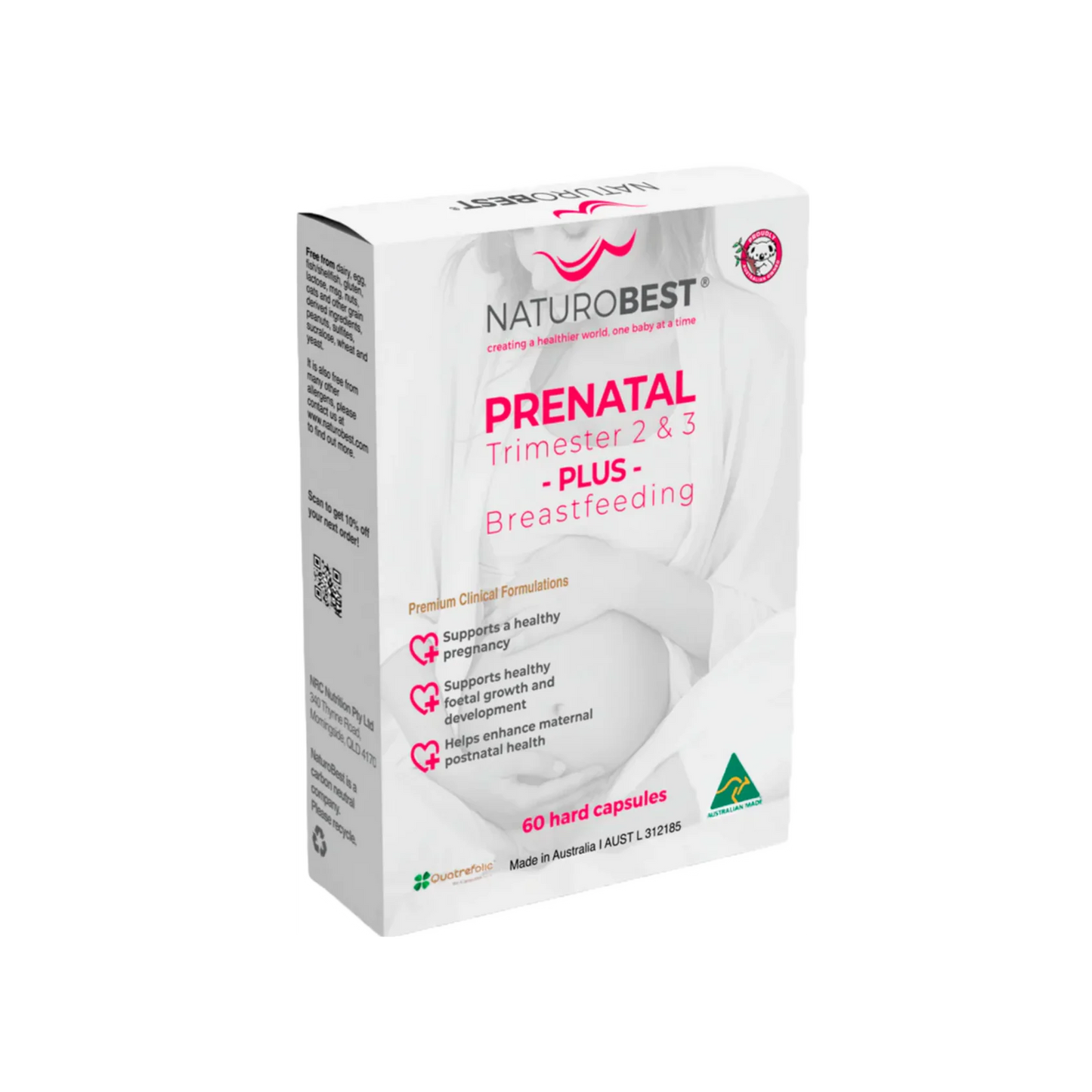 NaturoBest Prenatal Trimester 2 & 3 Plus Breastfeeding